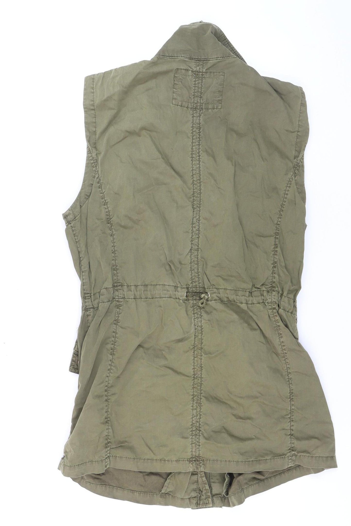 Esprit Women’s Green Cotton Military Waistcoat Size 12
