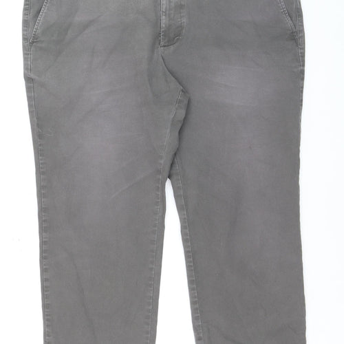Marks and Spencer Men's Grey Regular Fit Straight Jeans Size 42