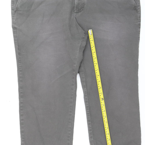 Marks and Spencer Men's Grey Regular Fit Straight Jeans Size 42