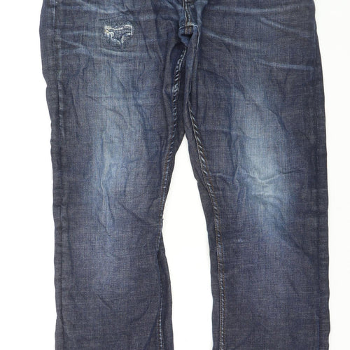 Primark Men’s Blue Straight Denim Jeans Size L W34 L34 Stretch