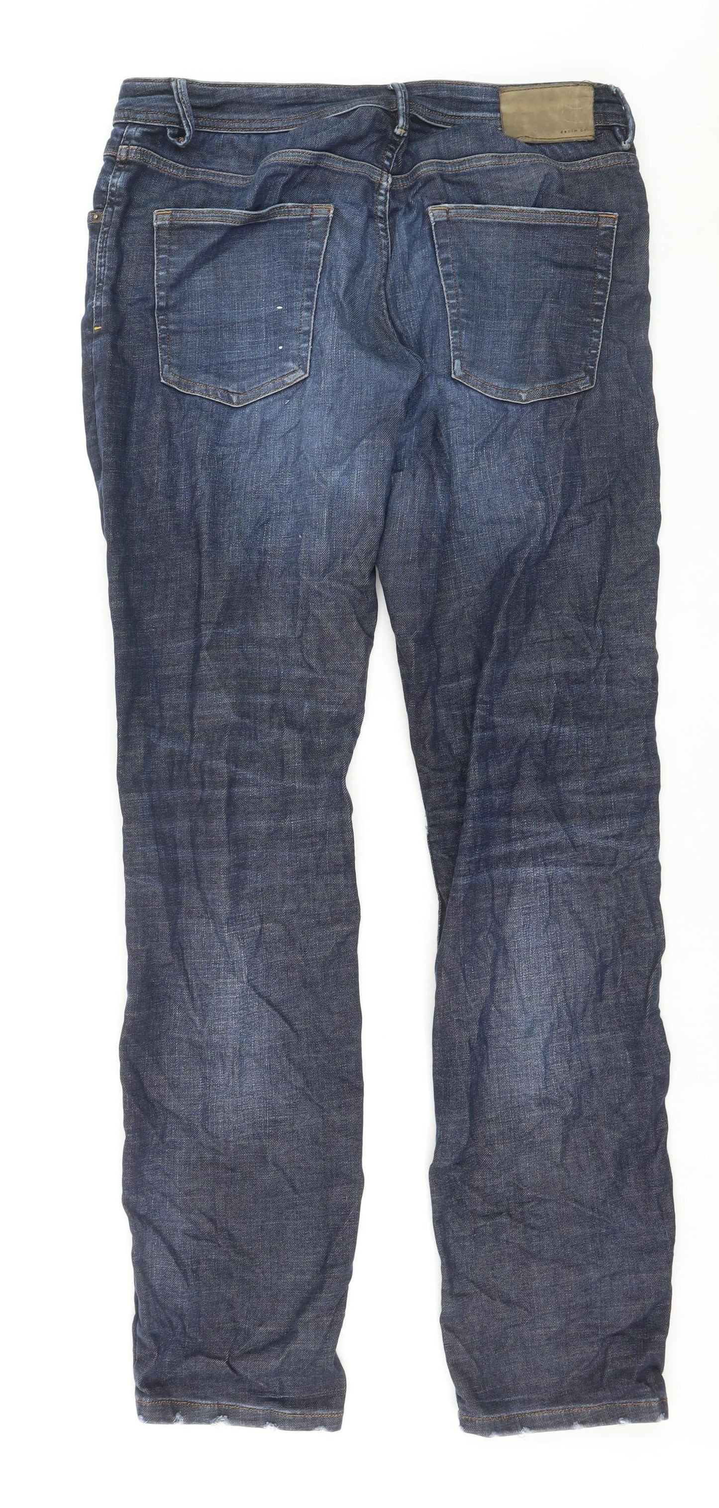 Primark Men’s Blue Straight Denim Jeans Size L W34 L34 Stretch