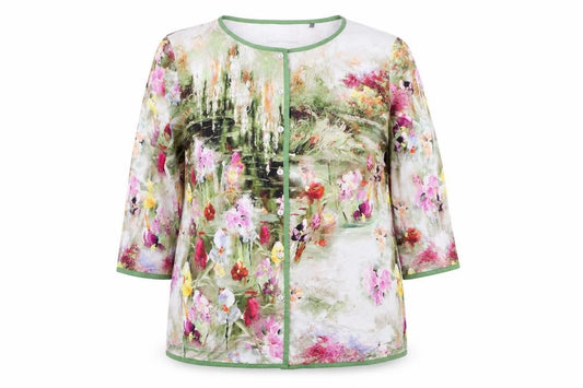 Front view of Sommermann Women Multicoloured Floral Tunic Blouse, size 16