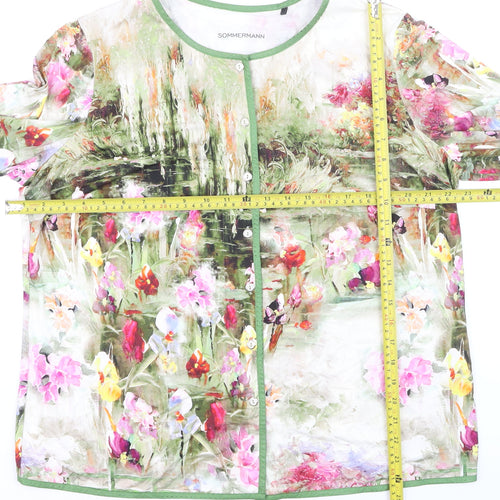 Sommermann Women Multicoloured Floral Tunic Blouse Size 16