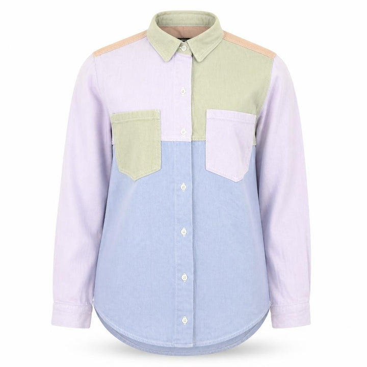 Missguided Womens Multicoloured Cotton Button-Up Shirt Size 6