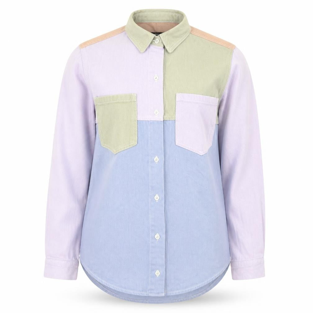 Missguided Womens Multicoloured Cotton Button-Up Shirt Size 6