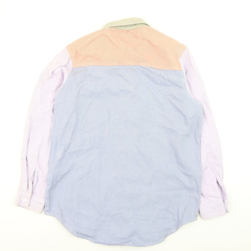 Missguided Womens Multicoloured Cotton Button-Up Shirt Size 6