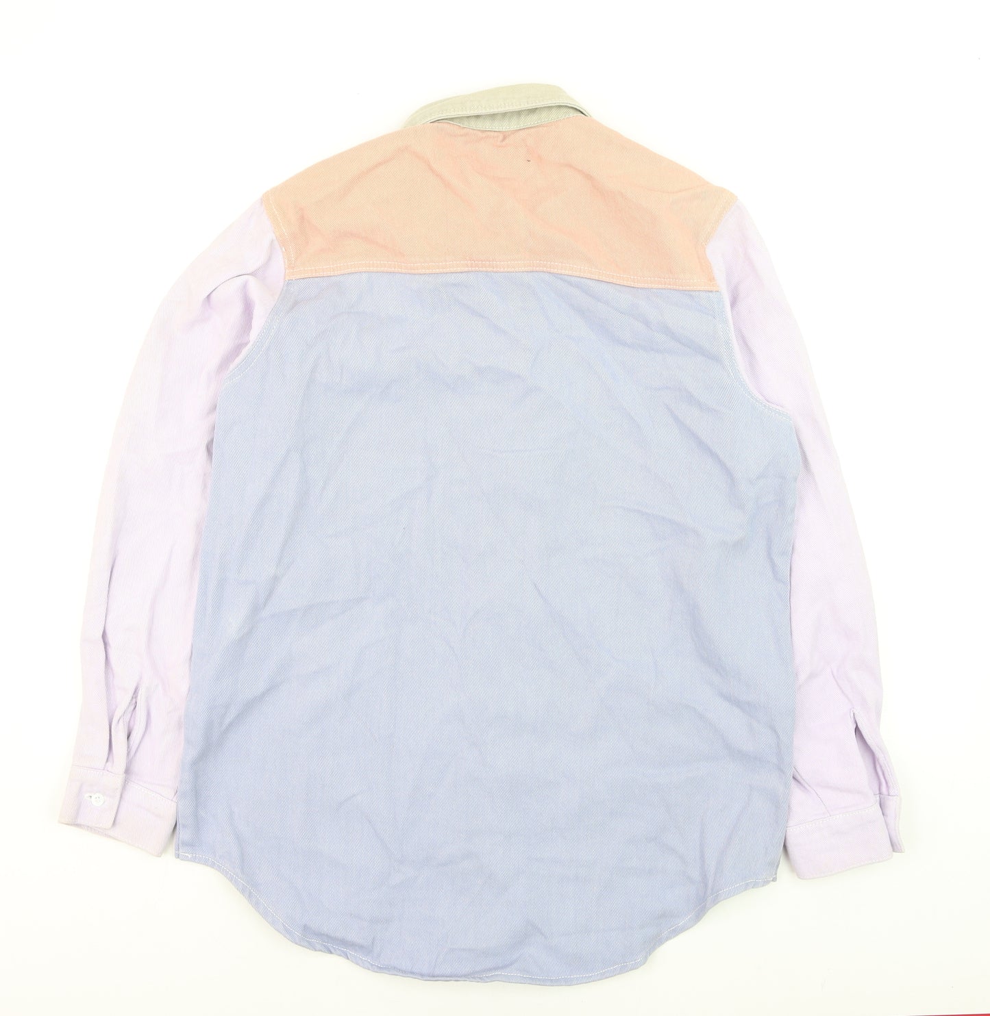 Missguided Womens Multicoloured Cotton Button-Up Shirt Size 6
