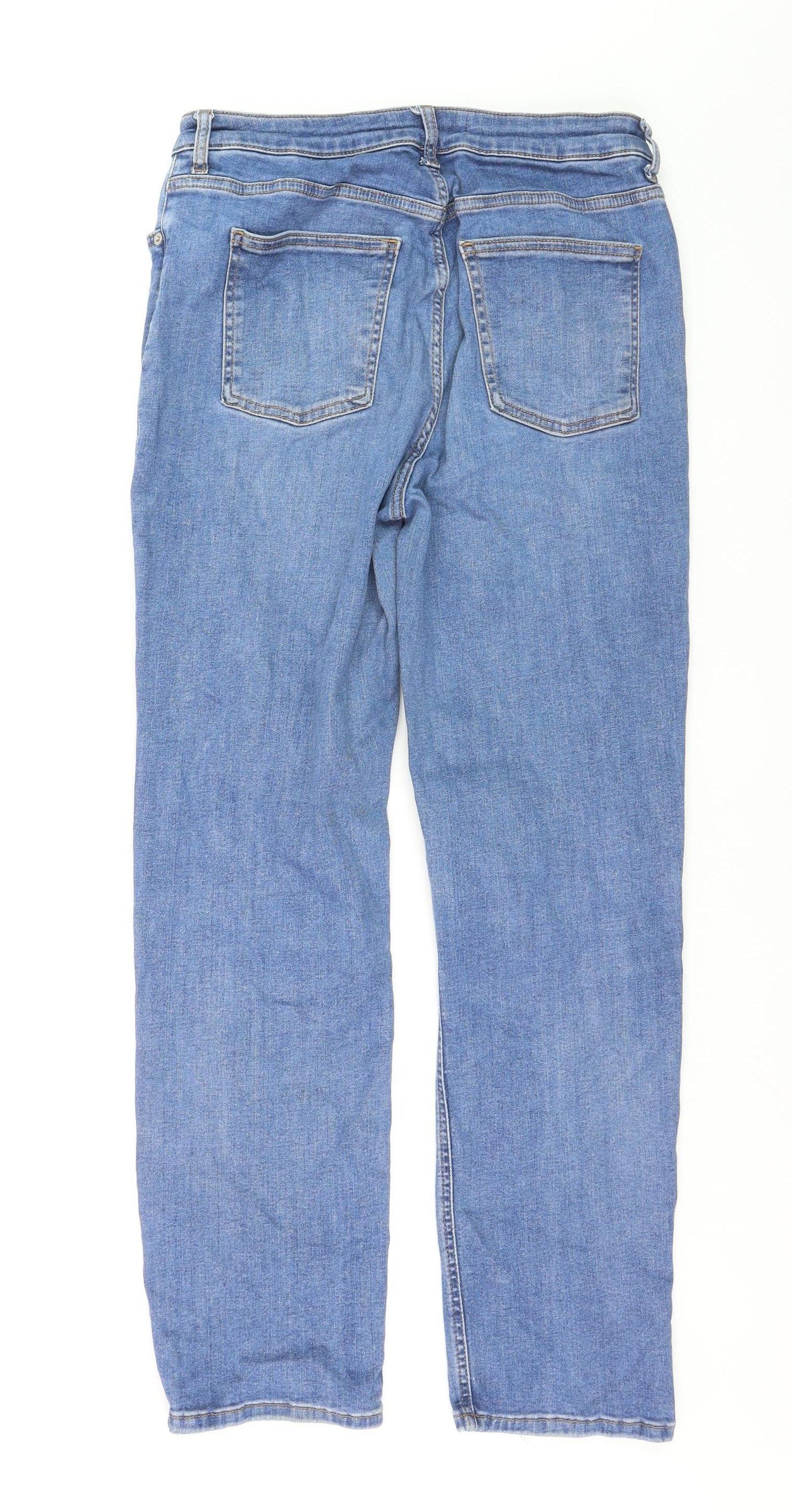 Dunnes Stores Womens Blue Straight Leg Jeans Size 14