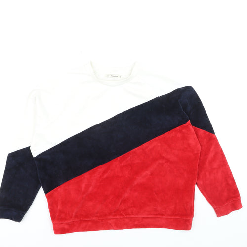 Pull & Bear Womens Multicoloured M Colourblock Crew Neck Sweatshirt