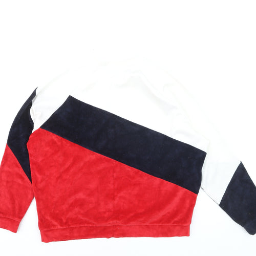 Pull & Bear Womens Multicoloured M Colourblock Crew Neck Sweatshirt