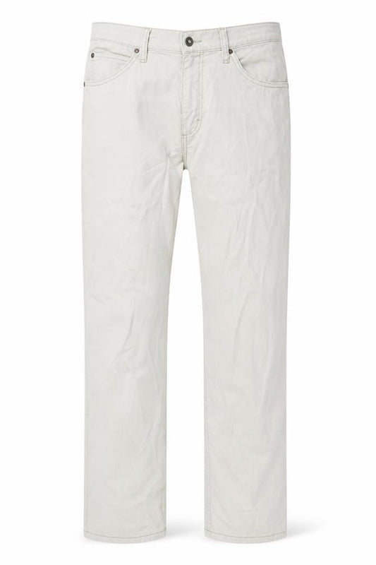 Mustang Men's Beige Tramper Slim Fit Straight Leg Jeans W34 L32