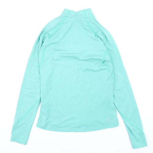Pro Touch Women’s Green Half Zip Pullover Sweatshirt Size 10 Dry-Plus