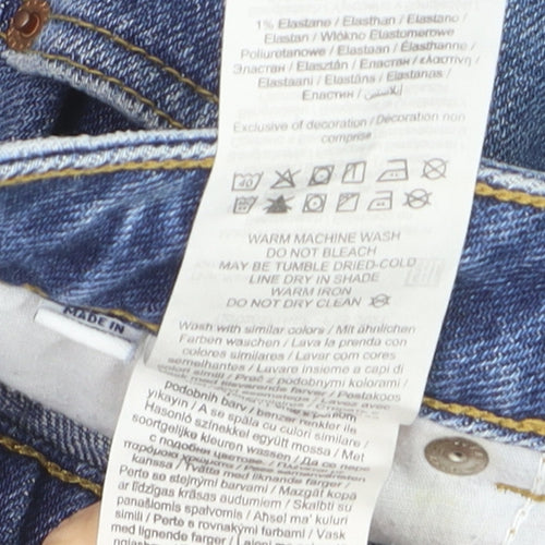 JJXX Women's Blue Slim High Waist Denim Jeans Size 12