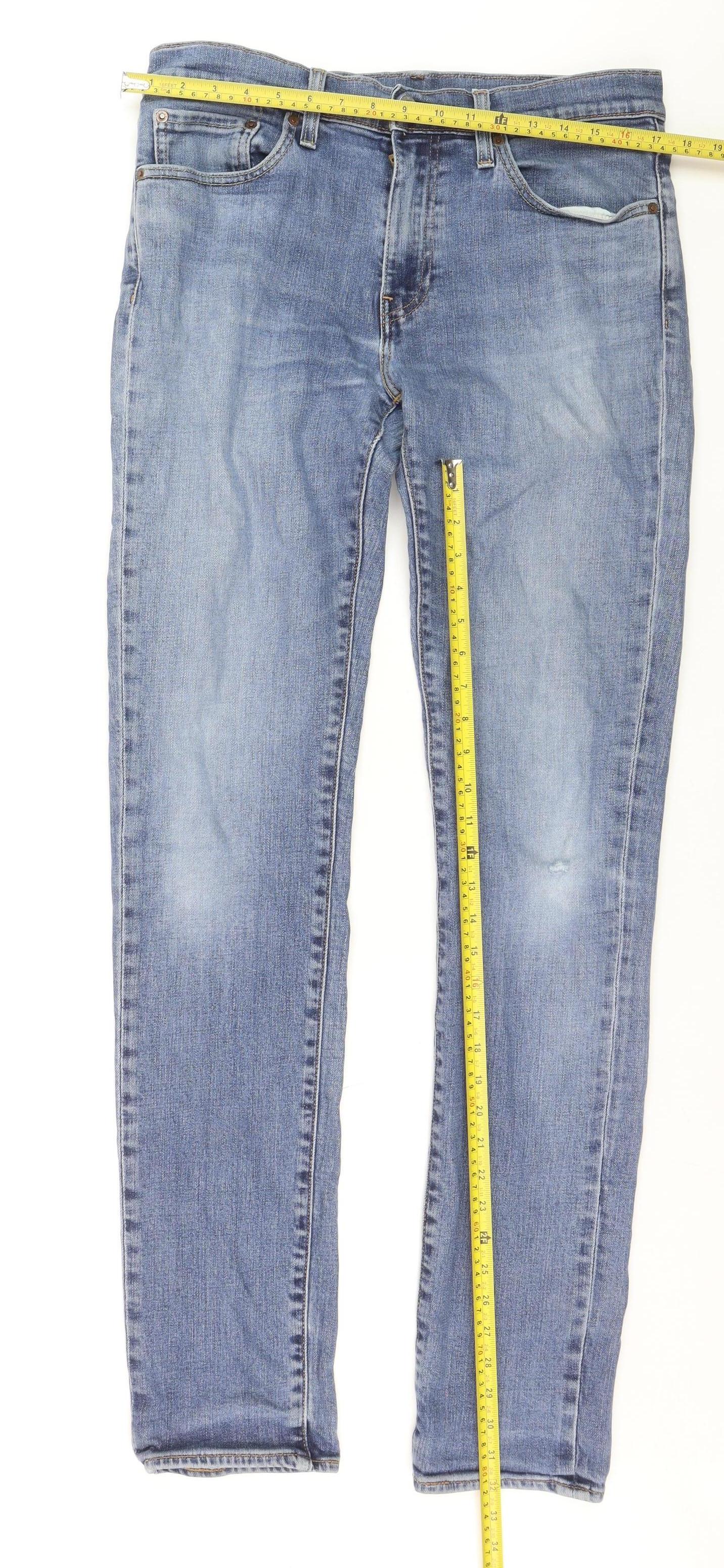 Levi's Premium Women's Blue Straight Leg Jeans Size 16 33x36 Denim