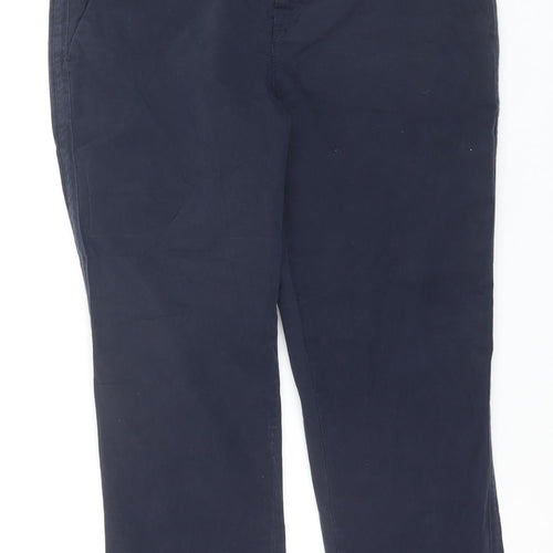 GAP Women’s Blue Size 6 Girlfriend Chino Trousers Cotton Stretch