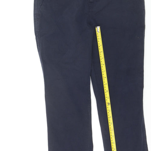 GAP Women’s Blue Size 6 Girlfriend Chino Trousers Cotton Stretch