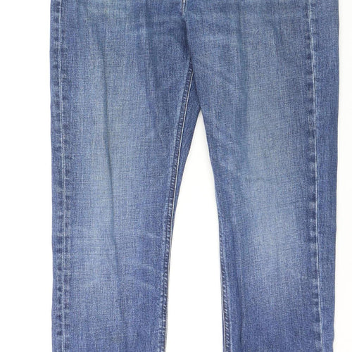Lee Womens Blue Austin Straight Leg Jeans Size 12 Regular Fit