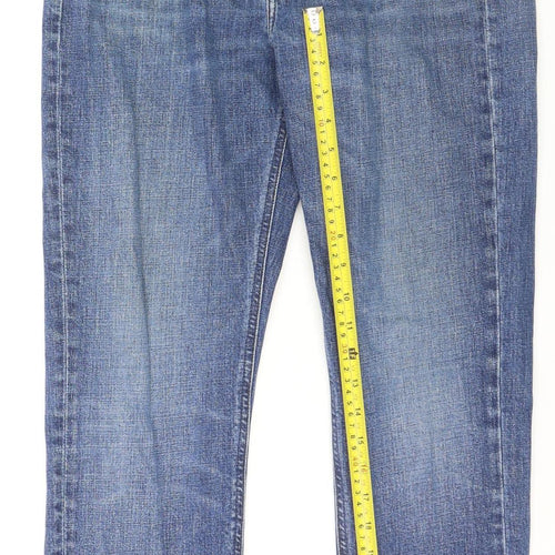 Lee Womens Blue Austin Straight Leg Jeans Size 12 Regular Fit