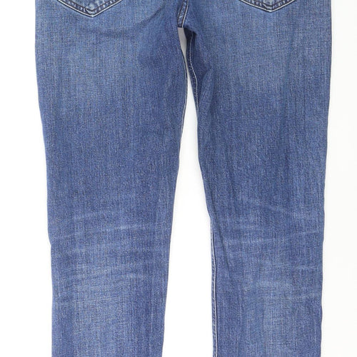 Lee Womens Blue Austin Straight Leg Jeans Size 12 Regular Fit