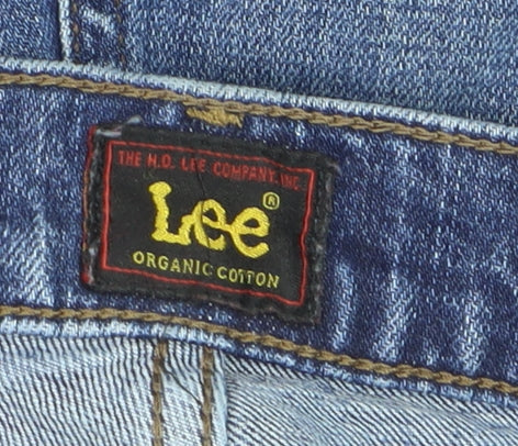 Lee Womens Blue Austin Straight Leg Jeans Size 12 Regular Fit