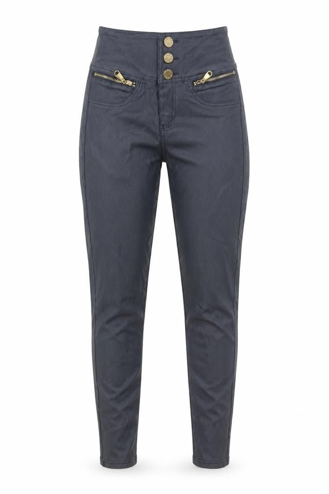 DMIM Club Women’s Black High Waist Jegging Trousers Size 10 Skinny Fit