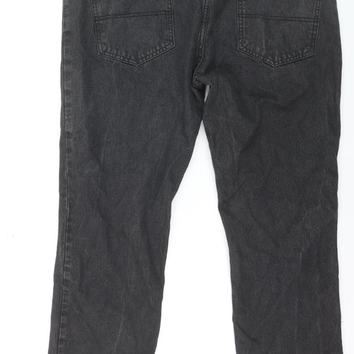 Pierre Cardin Men Black Regular Fit Denim Jeans Size 40W L