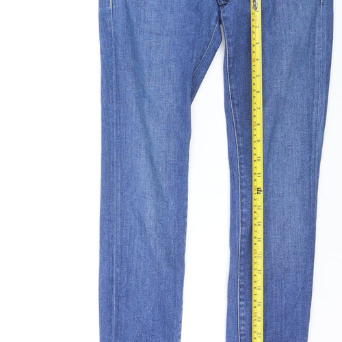 Salsa Women Blue Skinny Mid Rise Stretch Denim Jeans Size 8