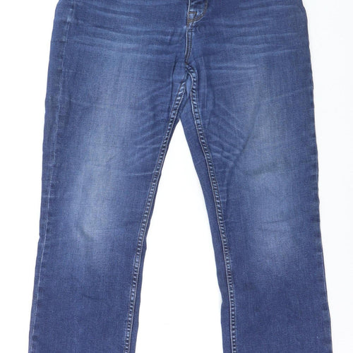 Mos Mosh Women's Blue Size 30 Straight Leg Stretch Denim Jeans