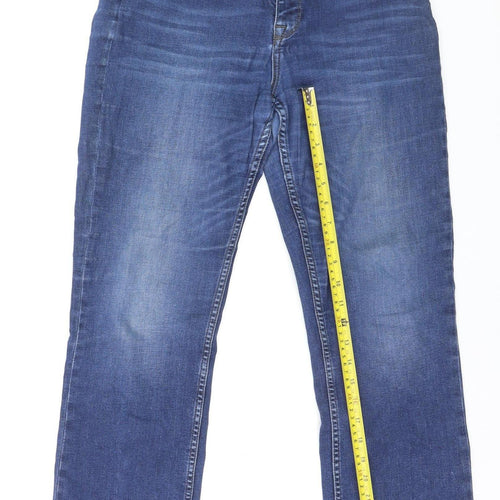Mos Mosh Women's Blue Size 30 Straight Leg Stretch Denim Jeans
