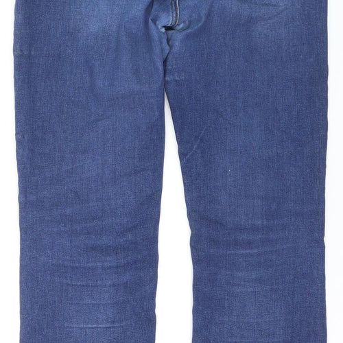 Mos Mosh Women's Blue Size 30 Straight Leg Stretch Denim Jeans