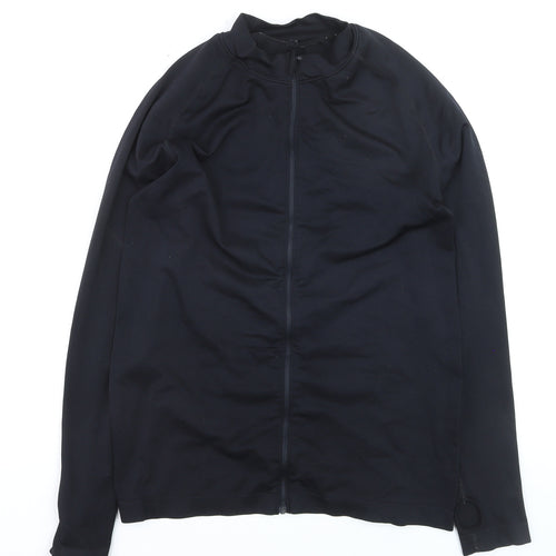 Primark Women Black XL Full Zip Stretch Track Jacket