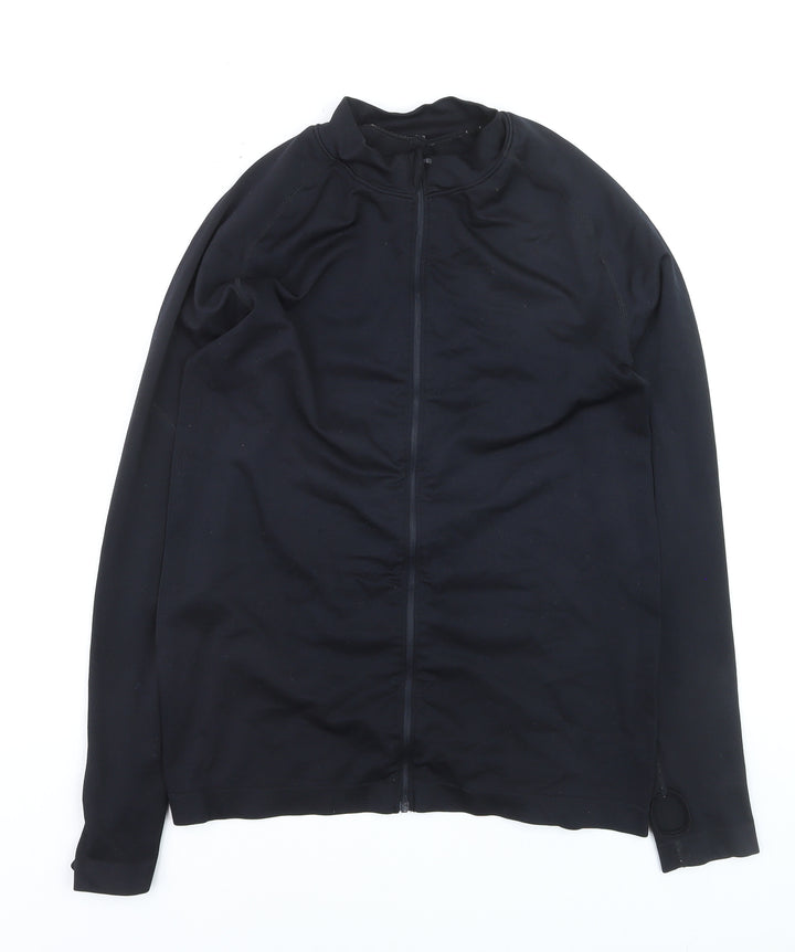 Primark Women Black XL Full Zip Stretch Track Jacket