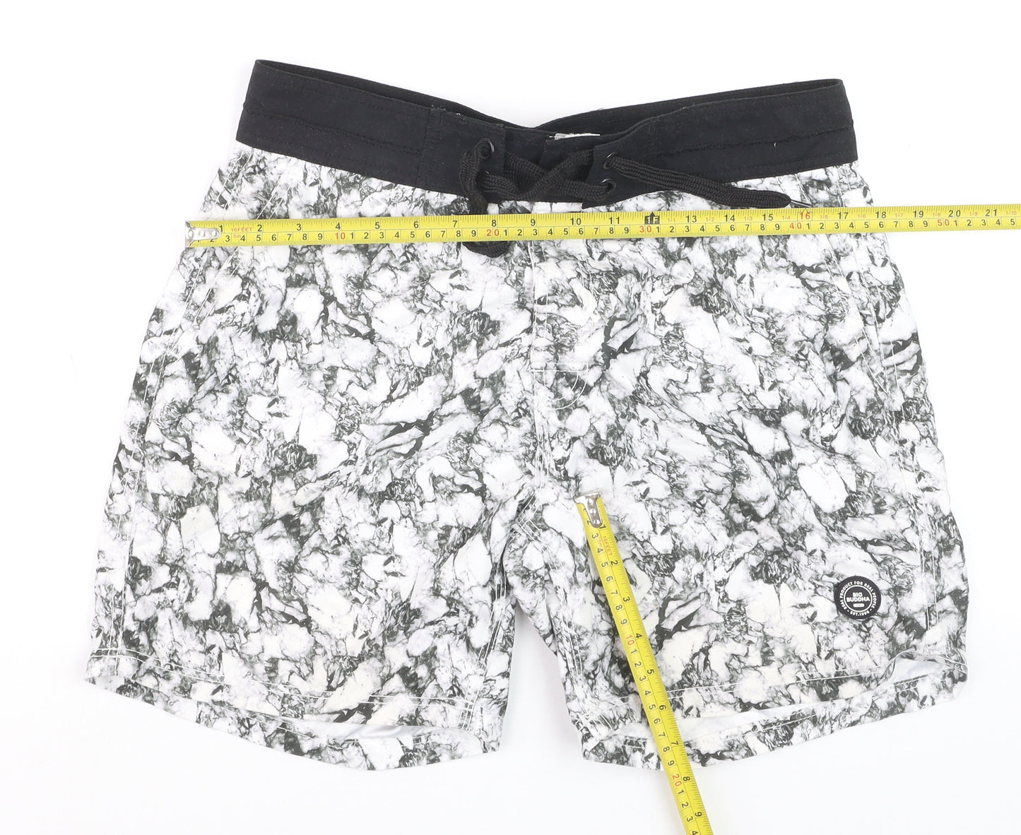Big Buddha Men's Multicoloured Slim Fit Beach Shorts Size M