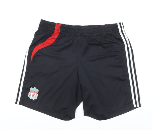 Adidas Men’s Black Liverpool Sports Shorts L 38in Quick Dry