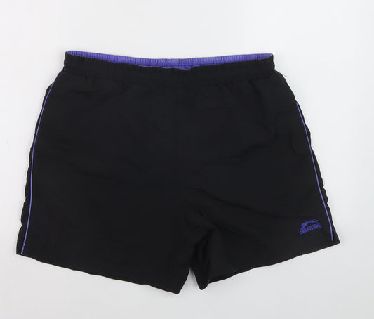 Slazenger Men’s Black Sports Swim Shorts Size M Quick Dry
