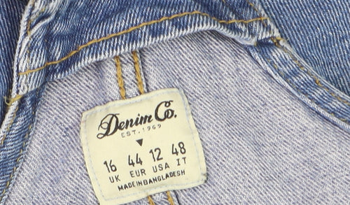 Denim Co. Women's Blue Mom Style Relaxed Fit Jeans Size 16