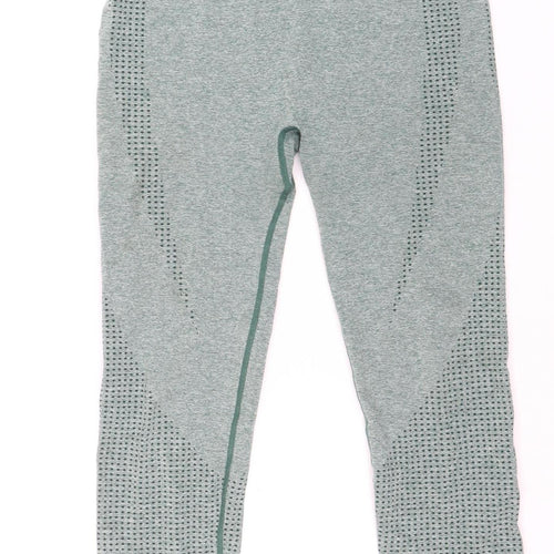 Dunnes Stores Women Green Seamless Leggings L Gym Training