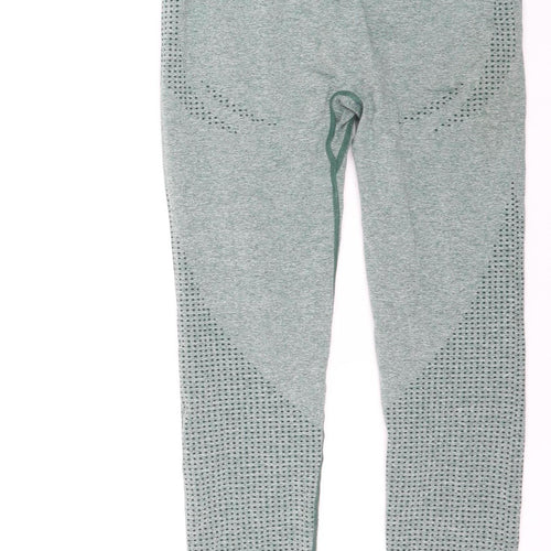 Dunnes Stores Women Green Seamless Leggings L Gym Training