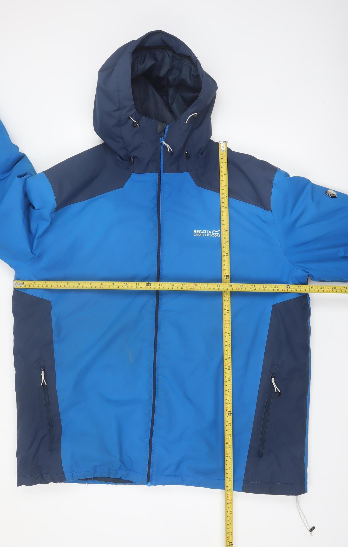 Regatta Men's Blue 2XL Waterproof Hooded Rain Jacket