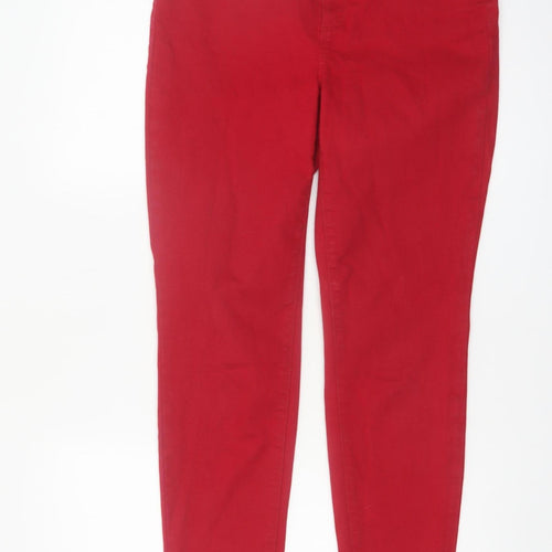 Talbots Women Red High-Rise Jegging Jeans Size 10 Slim Fit