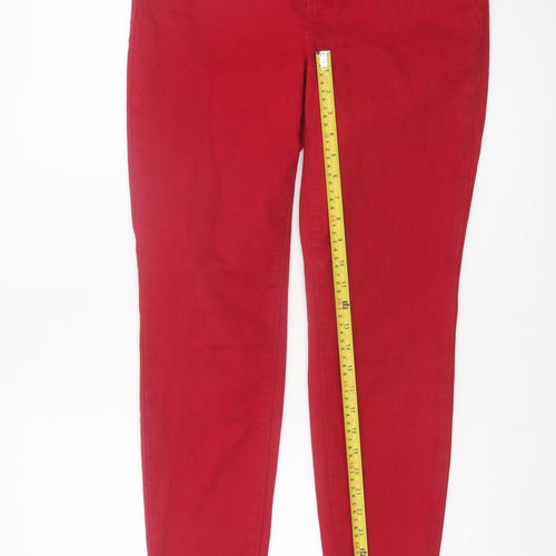 Talbots Women Red High-Rise Jegging Jeans Size 10 Slim Fit