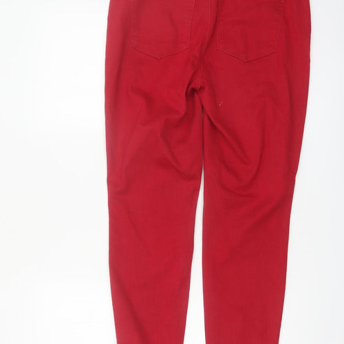 Talbots Women Red High-Rise Jegging Jeans Size 10 Slim Fit