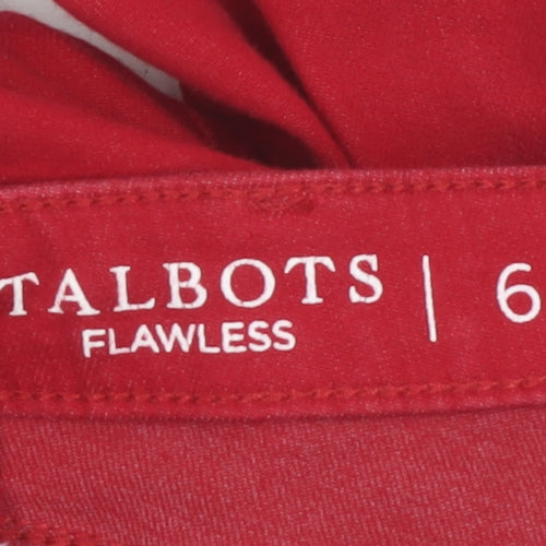 Talbots Women Red High-Rise Jegging Jeans Size 10 Slim Fit