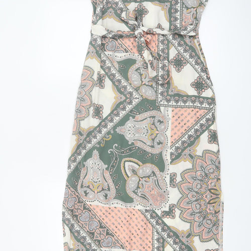 Billie & Blossom Women's Multicoloured Petites Size 10 Midi Sheath Dress