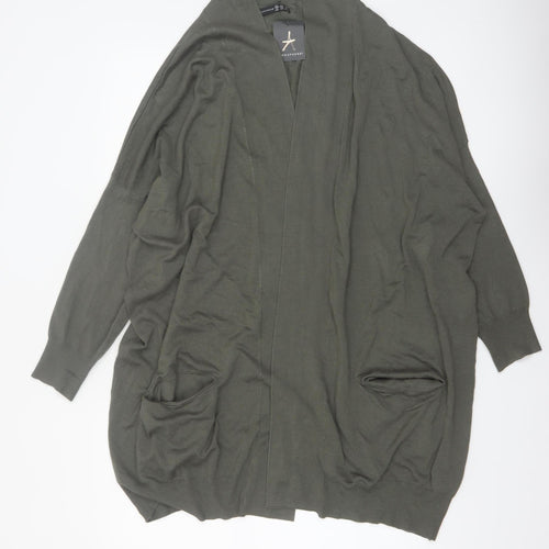 Atmosphere Women's Green Size 20 Long Sleeve Open Front Cardigan