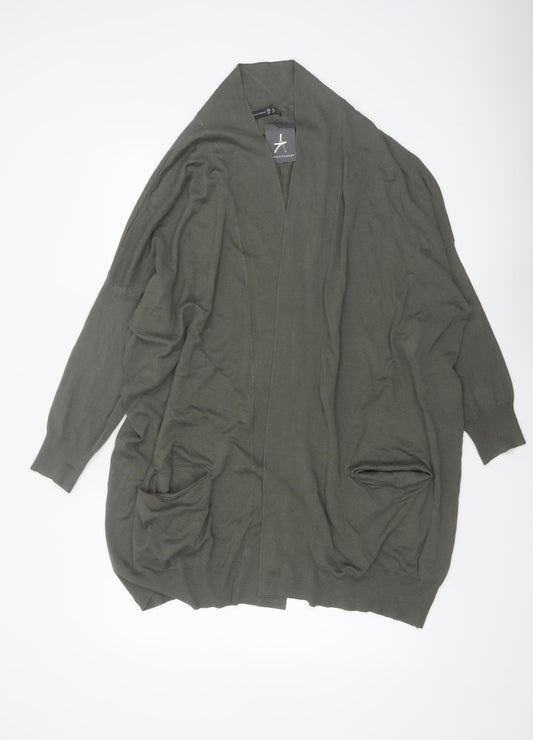Atmosphere Women's Green Size 20 Long Sleeve Open Front Cardigan