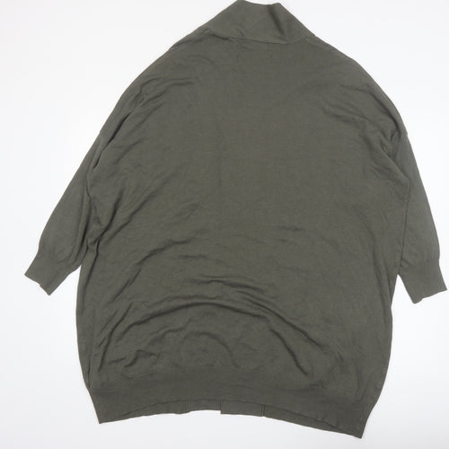 Atmosphere Women's Green Size 20 Long Sleeve Open Front Cardigan