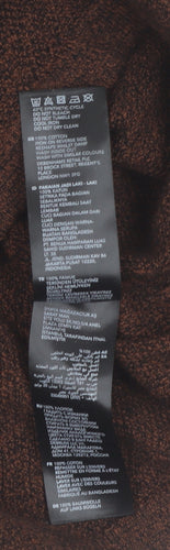 Red Herring Men’s Grey Brown Cotton Crew Neck Jumper Size L
