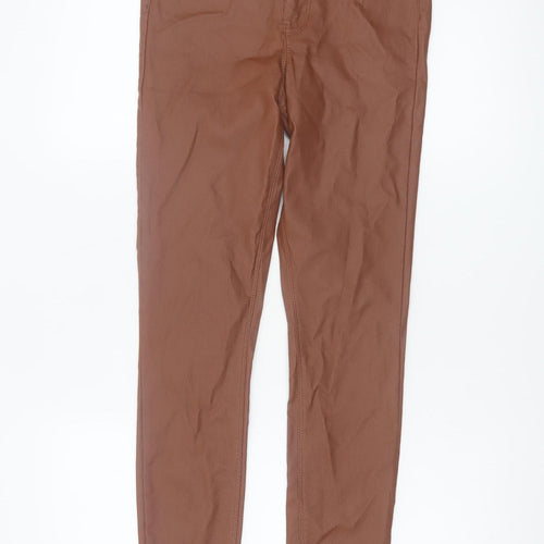Denim Co Women’s Brown Stretch Jegging Skinny Trousers Size 10