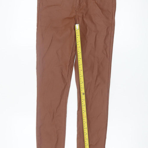 Denim Co Women’s Brown Stretch Jegging Skinny Trousers Size 10